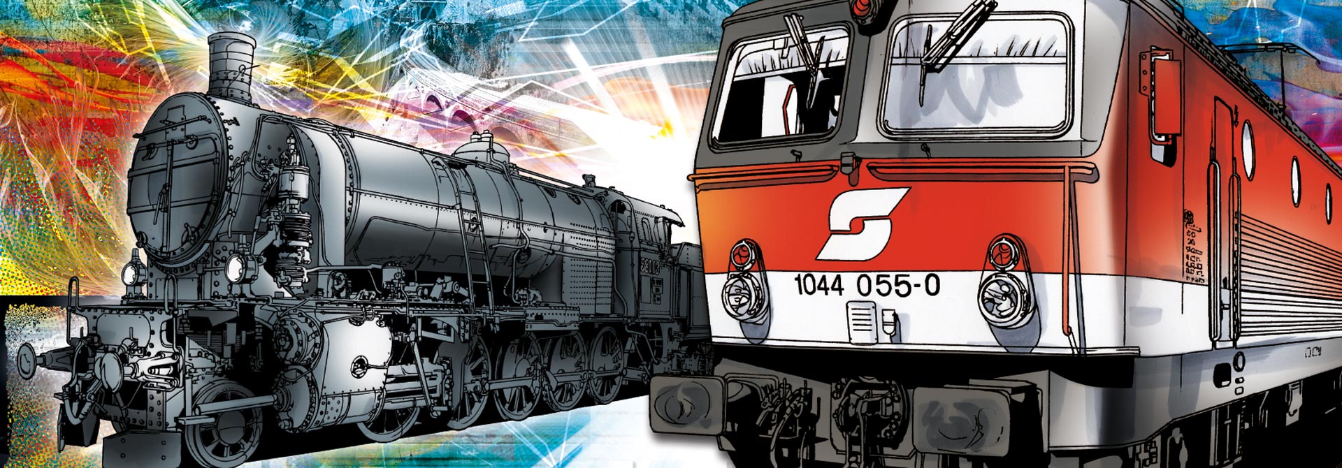 Bildausschnitt "ÖBB Lokomotiven" für den Headerbereich